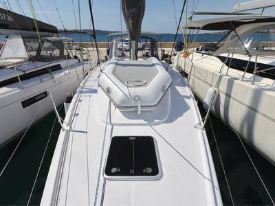 Deck of January, a Beneteau First 36 sailboat at Grad Biograd na Moru, Croatia