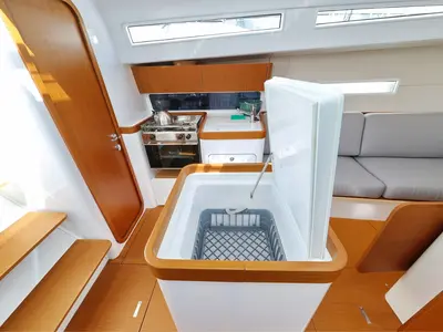 Galley of January, a Beneteau First 36 sailboat at Grad Biograd na Moru, Croatia