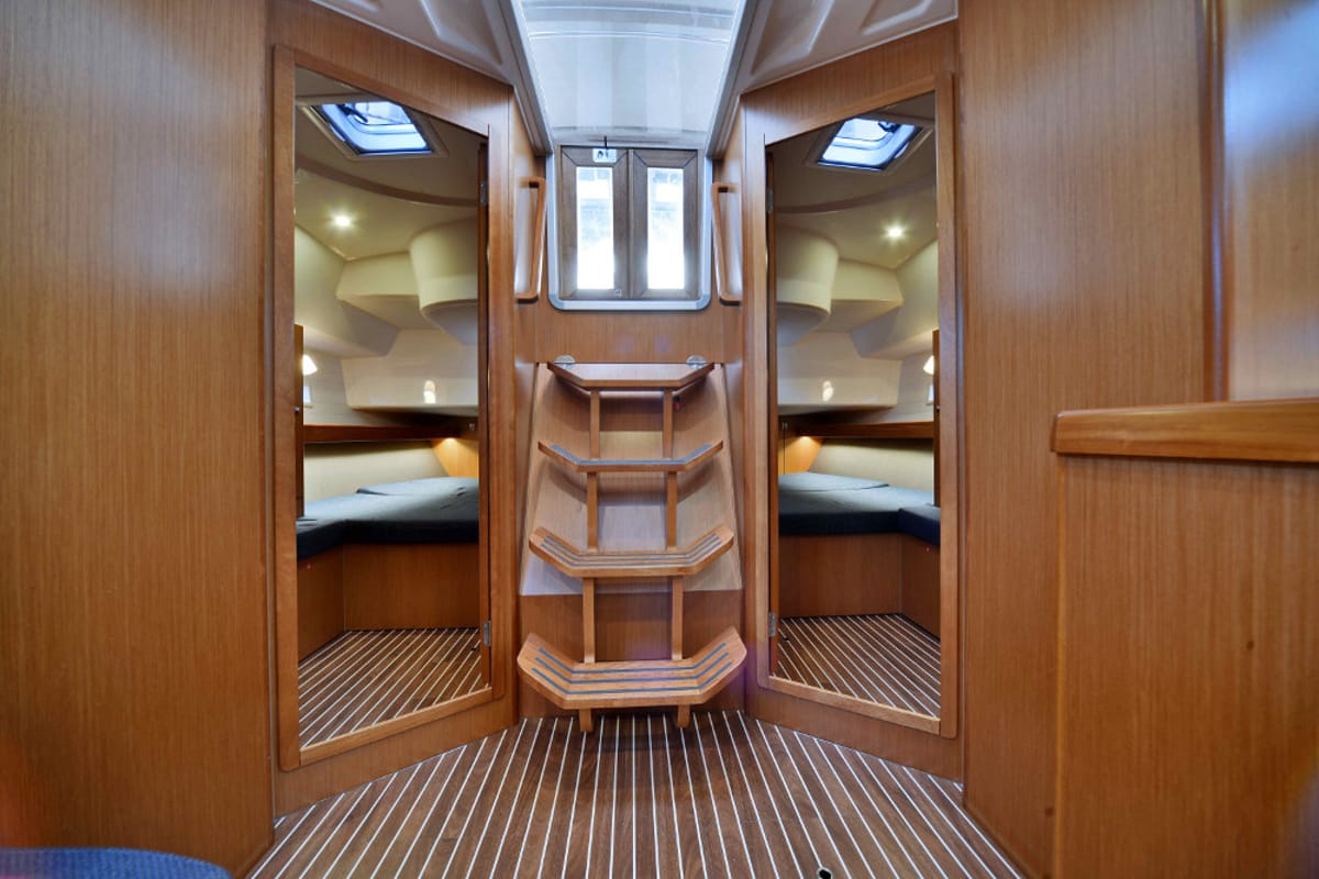 Cabin on Aelia, a Bavaria Cruiser 46 sailboat at Municipal Unit of Nea Peramos, Greece