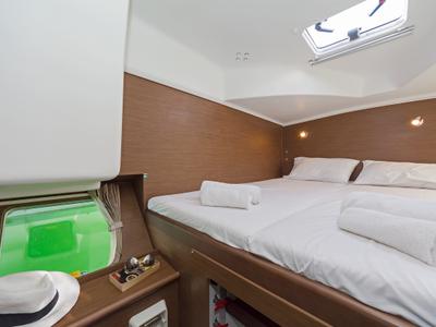 Cabin on Eleven, a Lagoon 380 catamaran at Gouvia, Greece