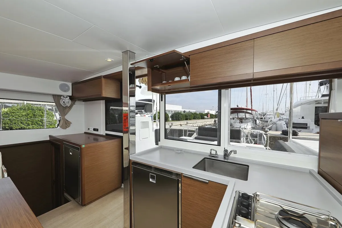 Galley of Blue Angel, a Lagoon 40 catamaran at Općina Sukošan, Croatia