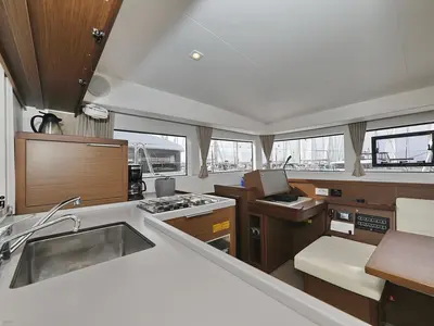 Galley of Blue Angel, a Lagoon 40 catamaran at Općina Sukošan, Croatia