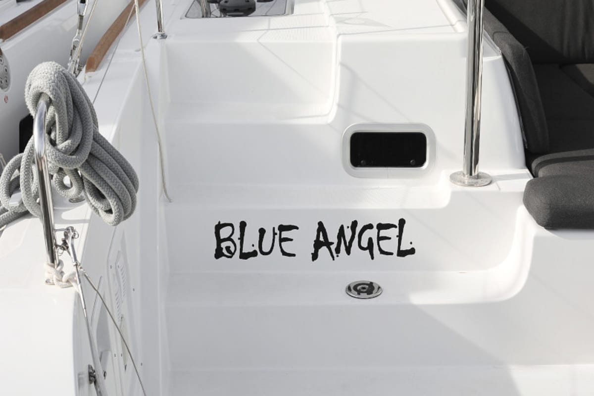 Blue Angel, a Lagoon 40 catamaran at Općina Sukošan, Croatia