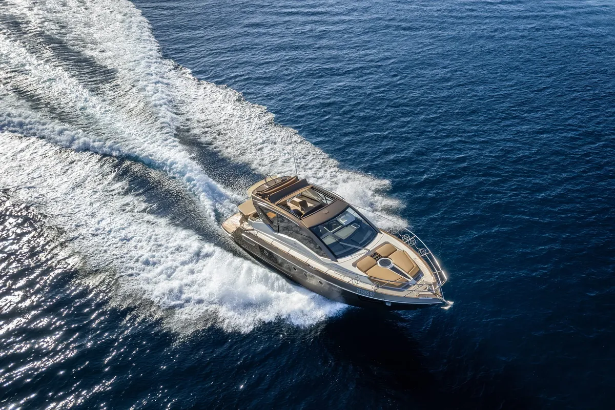 Exterior view of Brown Sugar, a Cranchi M44 HT yacht at Split, Croatia