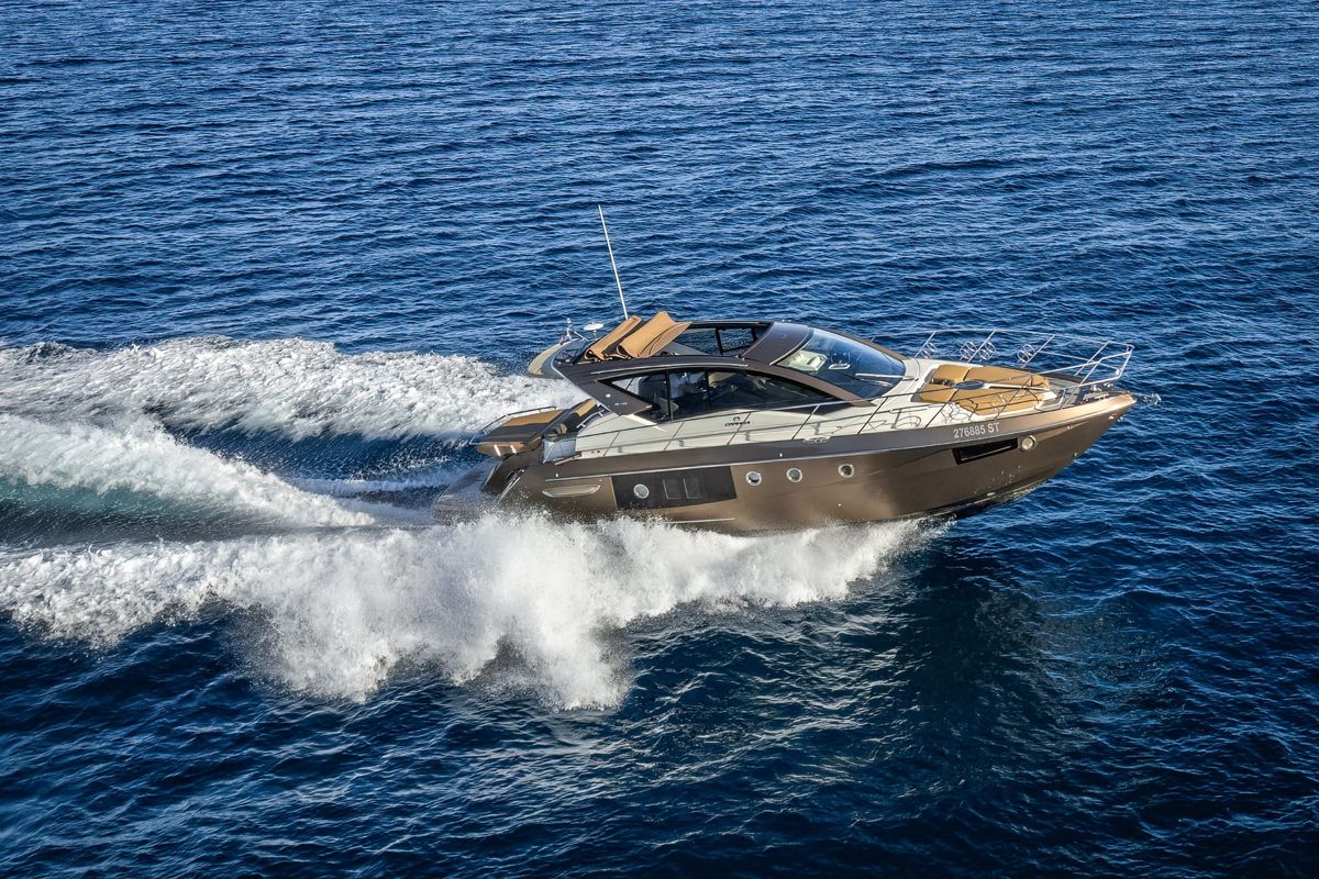 Exterior view of Brown Sugar, a Cranchi M44 HT yacht at Split, Croatia