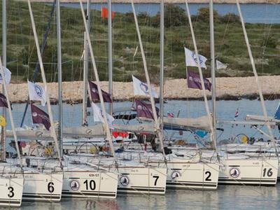 Aries, a Beneteau First 35 sailboat at Jezera, Croatia