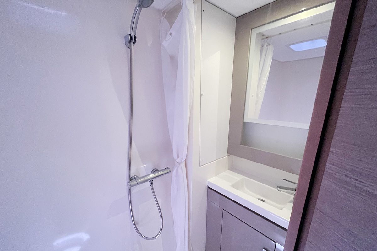 Head on Good Vibrations, a Fountaine Pajot Saba 50 catamaran at Road Town, British Virgin Islands