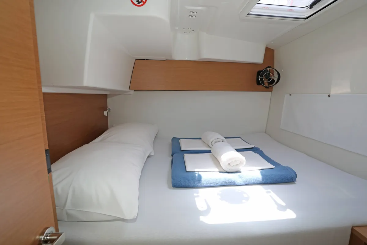 Dioscuri, a Excess 11 - 4 + 1 + 1 cab. catamaran at Split, Croatia