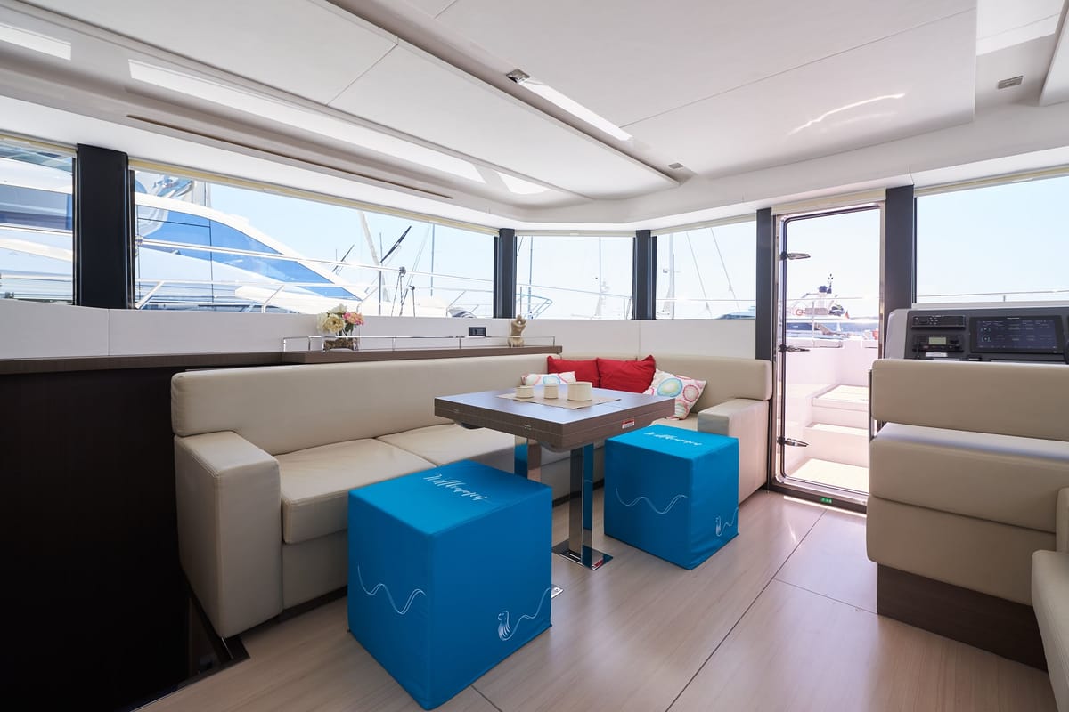 Salon of Good Vibes, a Leopard 53 - OW catamaran at Seget Donji, Croatia