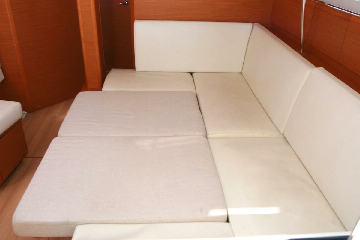 Salon of Jason, a Jeanneau Sun Odyssey 439 sailboat at Grad Pula, Croatia
