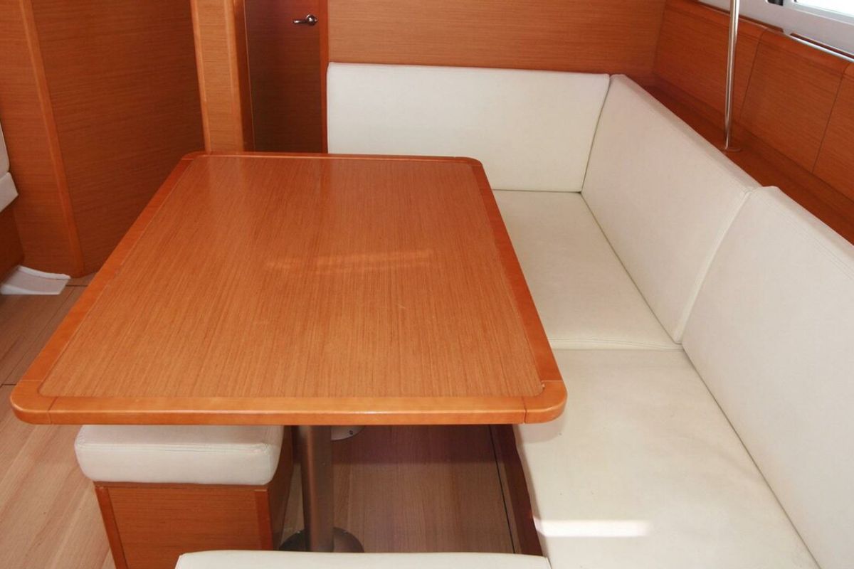 Salon of Jason, a Jeanneau Sun Odyssey 439 sailboat at Grad Pula, Croatia