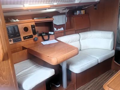 Salon of Evina, a Jeanneau Sun Odyssey 40.3 sailboat at Municipal Unit of Lefkada, Greece
