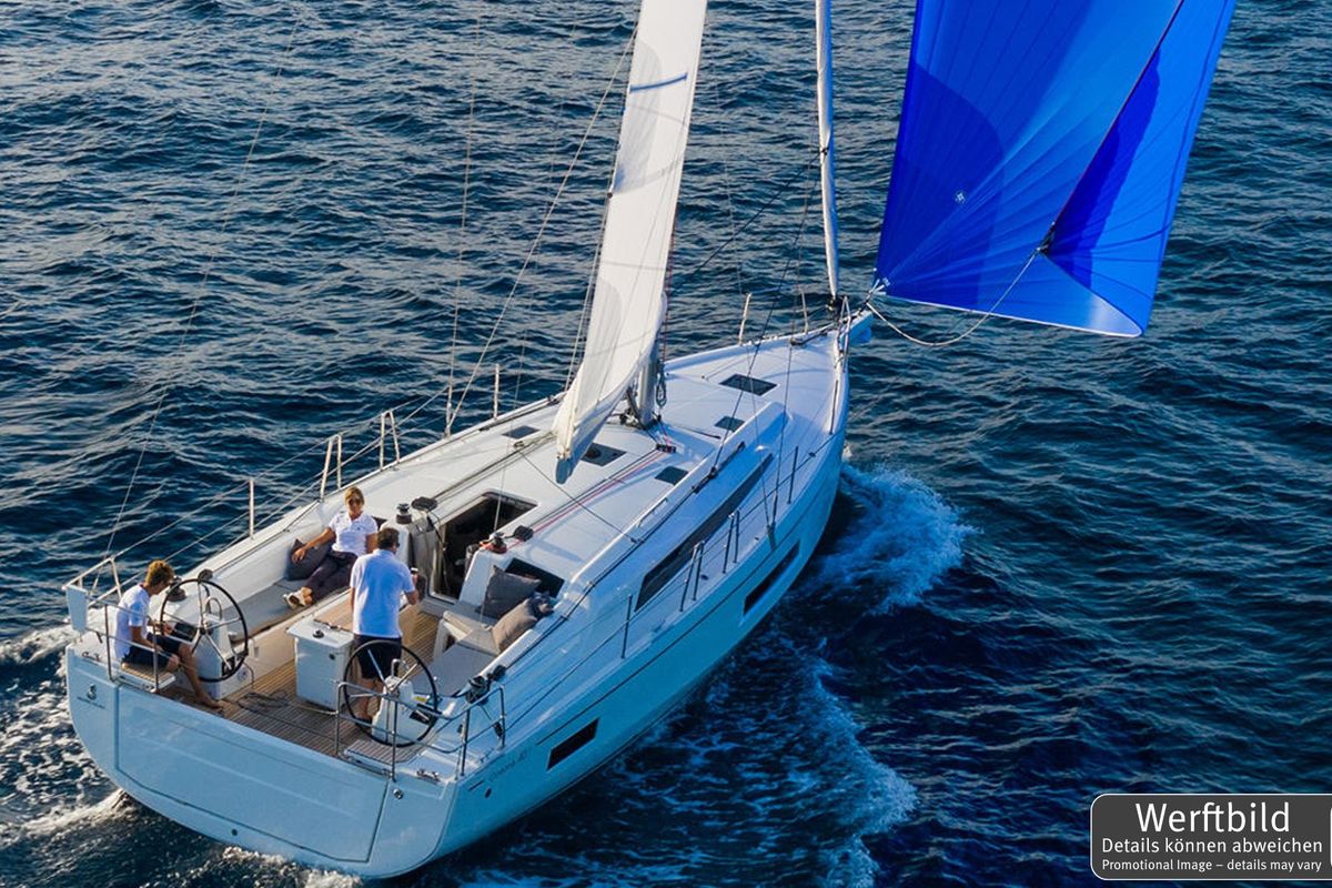Exterior view of Hera, a Beneteau Oceanis 40.1 sailboat at Grad Biograd na Moru, Croatia
