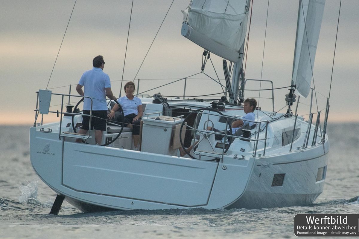 Exterior view of Hera, a Beneteau Oceanis 40.1 sailboat at Grad Biograd na Moru, Croatia