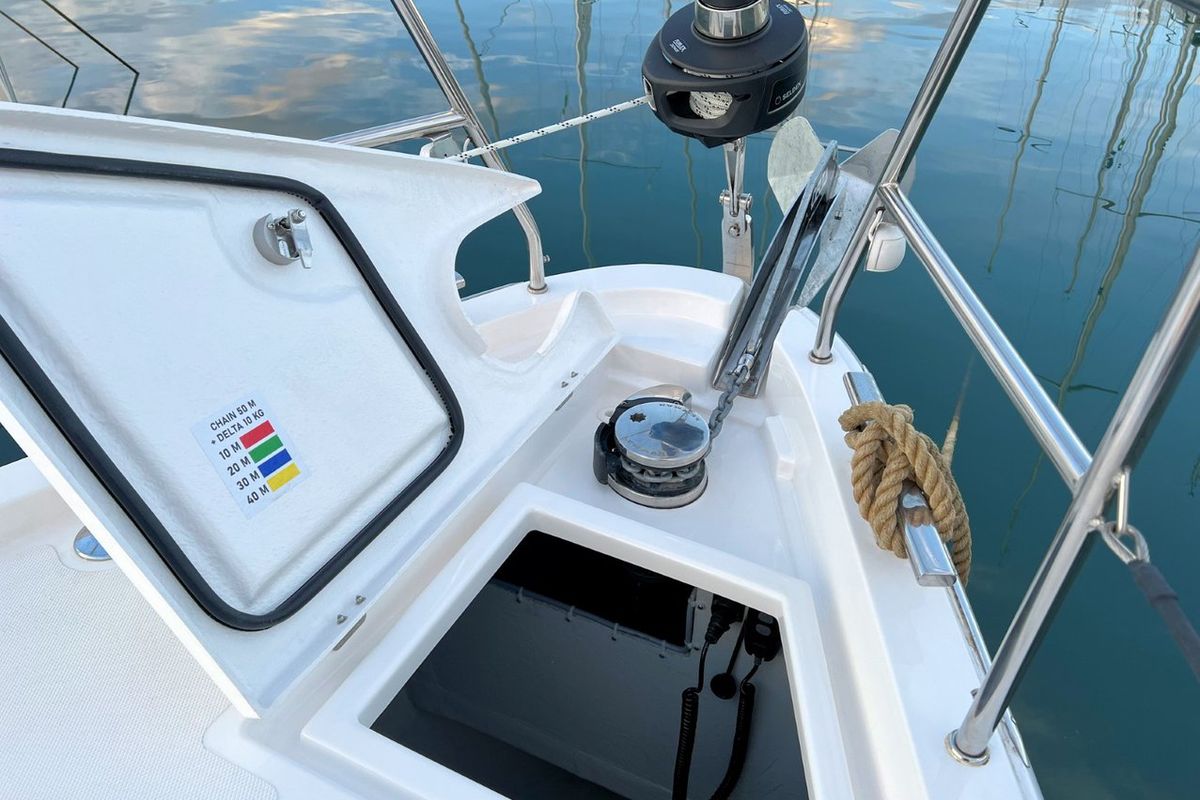Mala Hana, a Bavaria C38 sailboat at Grad Pula, Croatia