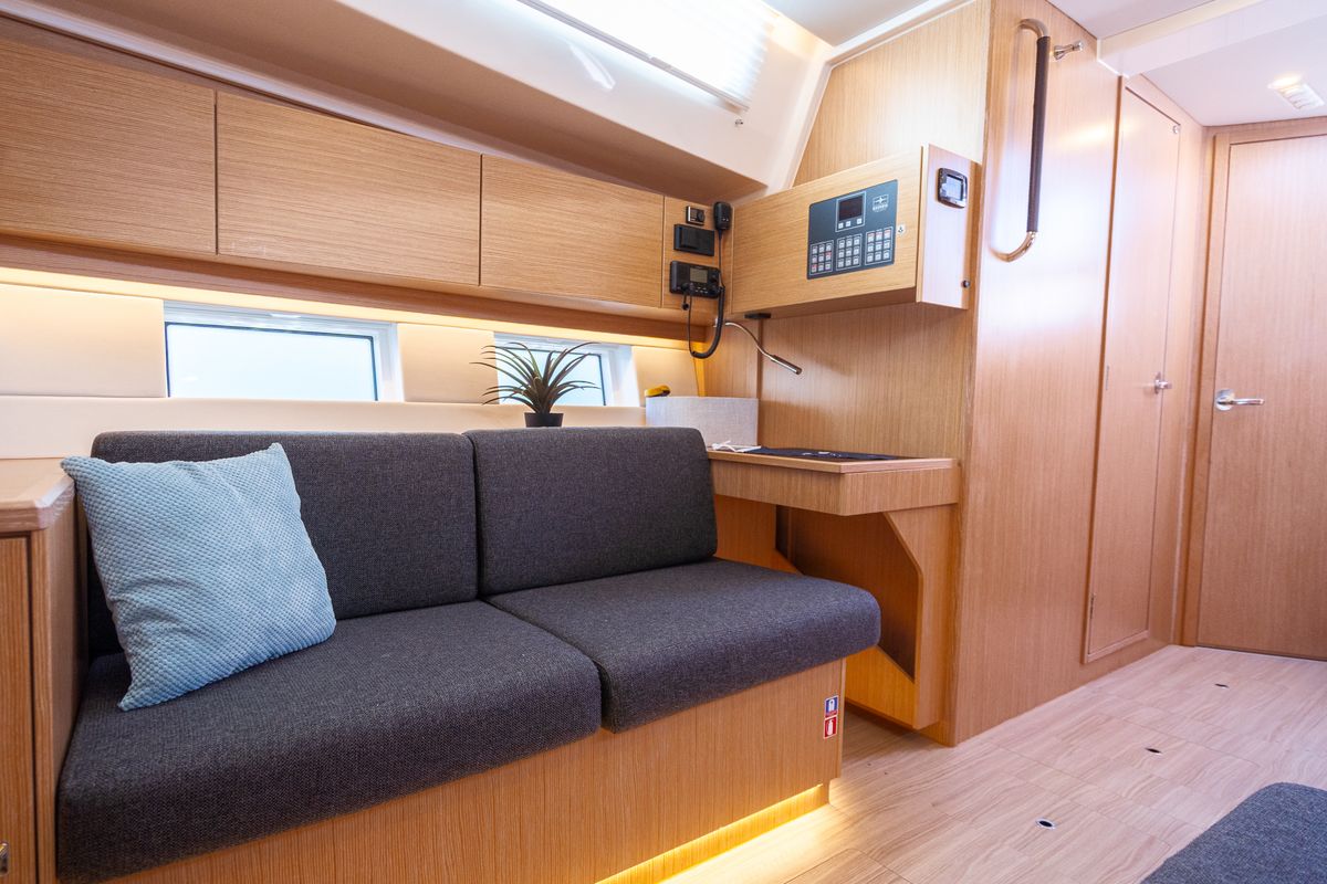 Salon of Aria, a Bavaria C45 Style sailboat at Grad Pula, Croatia