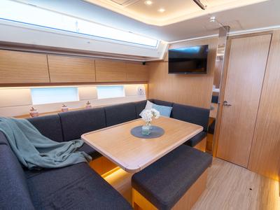 Salon of Aria, a Bavaria C45 Style sailboat at Grad Pula, Croatia