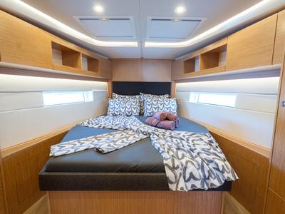 Cabin on Aria, a Bavaria C45 Style sailboat at Grad Pula, Croatia