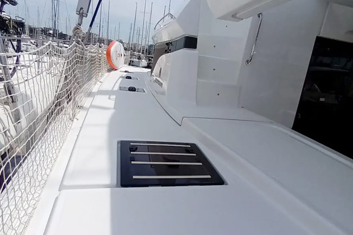Icarus, a Lagoon 50 catamaran at Athens, Greece