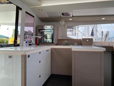 Galley of Ooga Chaka, a Fountaine Pajot Astrea 42 catamaran at Sithonia Municipal Unit, Greece