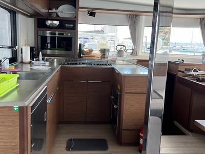 Galley of La Condesa, a Lagoon 46 catamaran at Grad Kaštela, Croatia