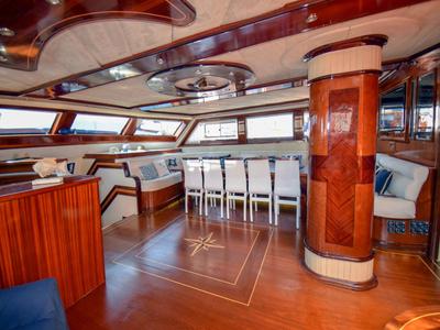 Salon of Perla del Mar 2, a Gulet Gulet gulet at Marmaris, Turkey
