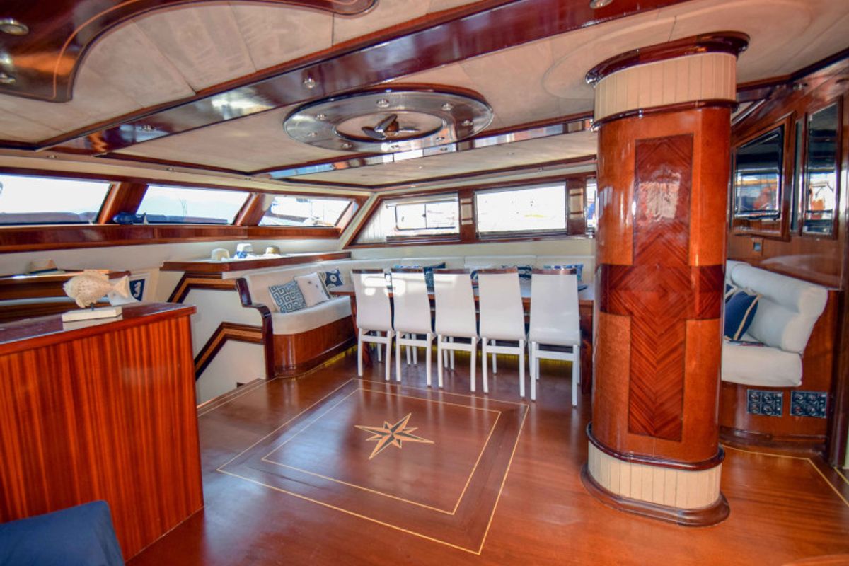 Salon of Perla del Mar 2, a Gulet Gulet gulet at Marmaris, Turkey