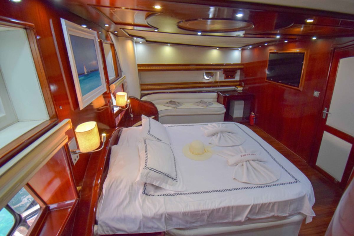 Cabin on Perla del Mar 2, a Gulet Gulet gulet at Marmaris, Turkey