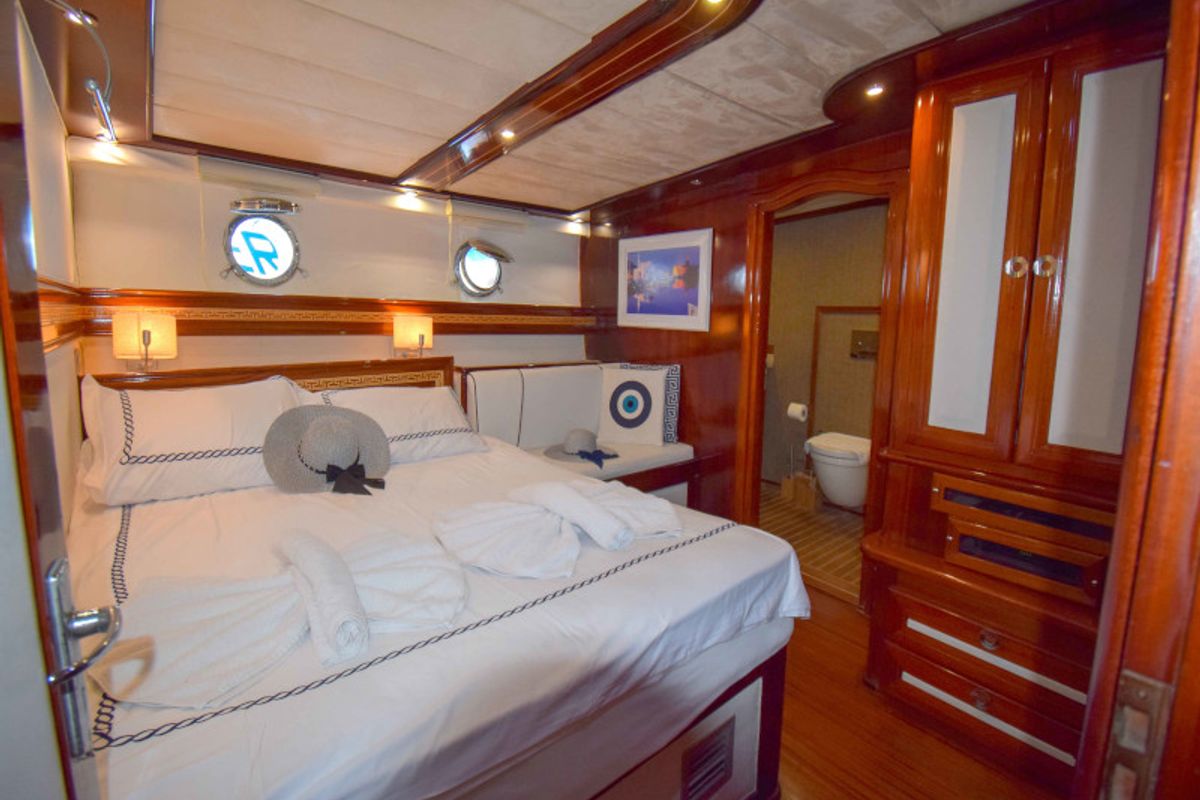 Cabin on Perla del Mar 2, a Gulet Gulet gulet at Marmaris, Turkey