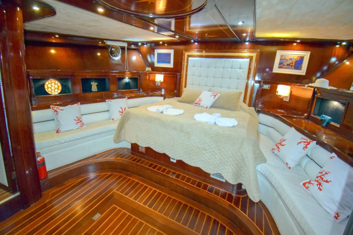 Cabin on Perla del Mar 2, a Gulet Gulet gulet at Marmaris, Turkey