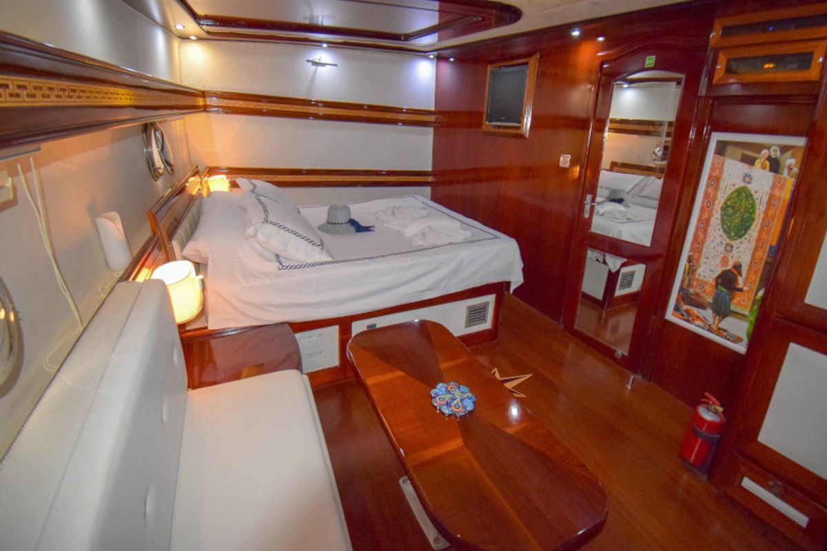 Cabin on Perla del Mar 2, a Gulet Gulet gulet at Marmaris, Turkey