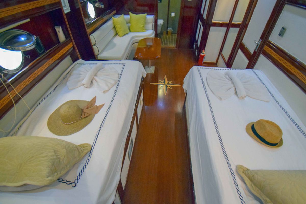 Cabin on Perla del Mar 2, a Gulet Gulet gulet at Marmaris, Turkey