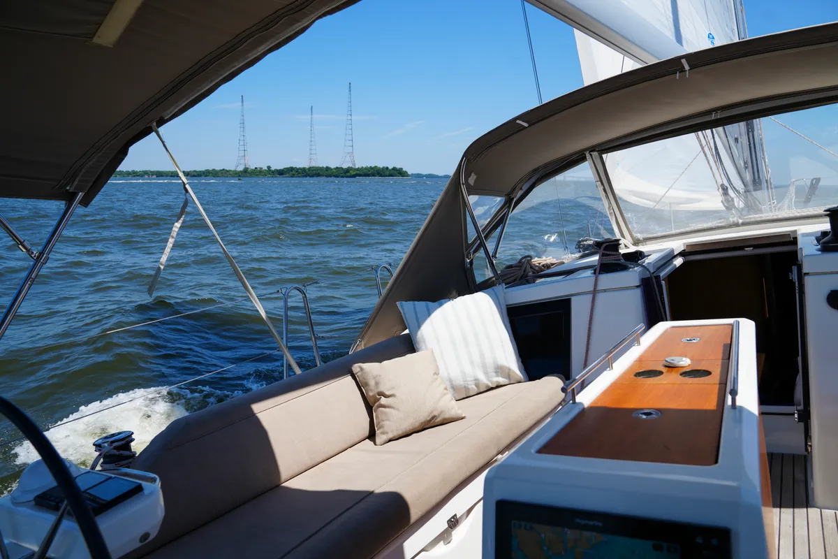 Slowdown, a Dufour Dufour 430 sailboat at Annapolis, United States