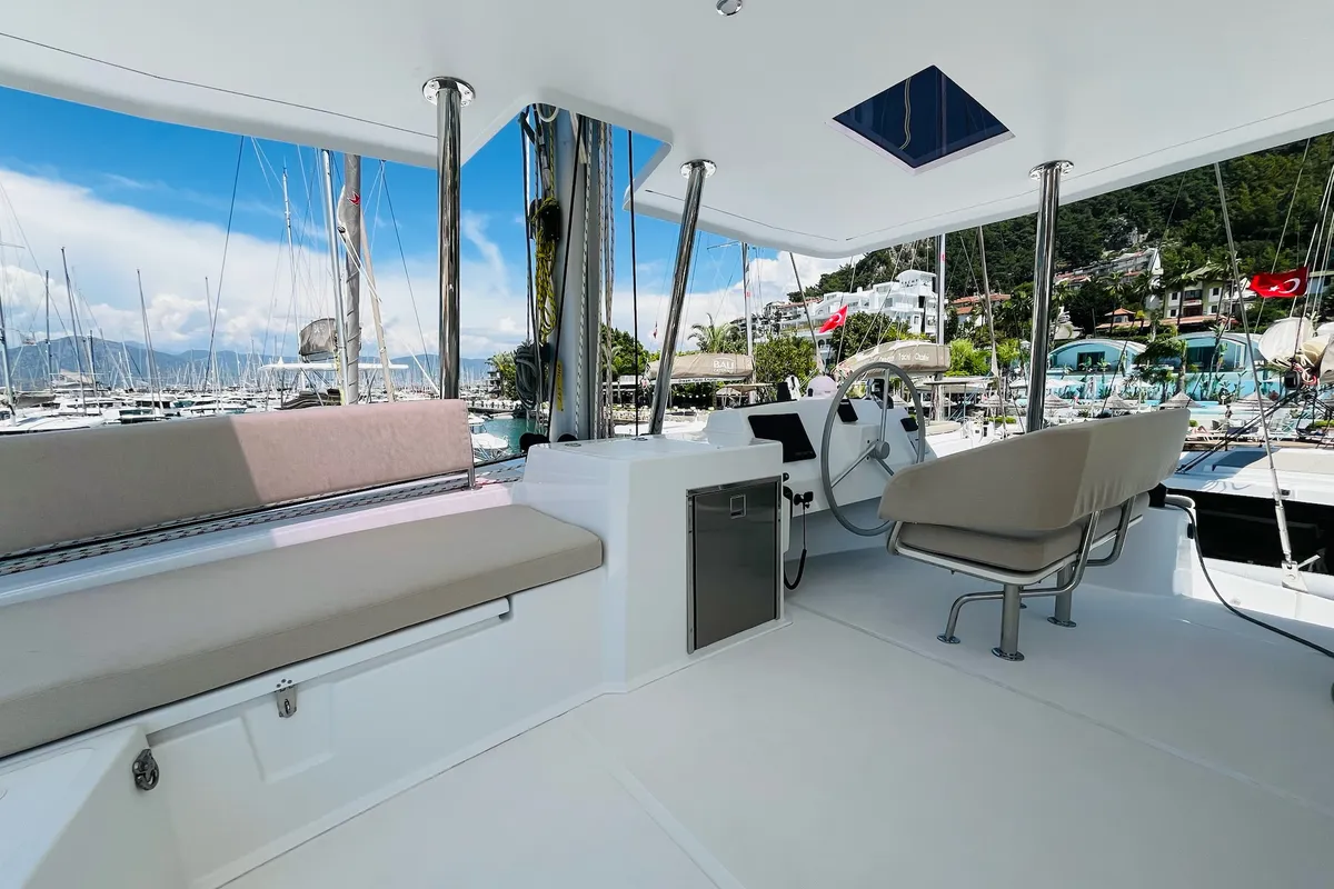 La Brise 2, a Bali 5.4 catamaran at Fethiye, Turkey