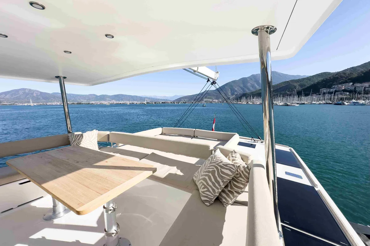 La Brise 2, a Bali 5.4 catamaran at Fethiye, Turkey