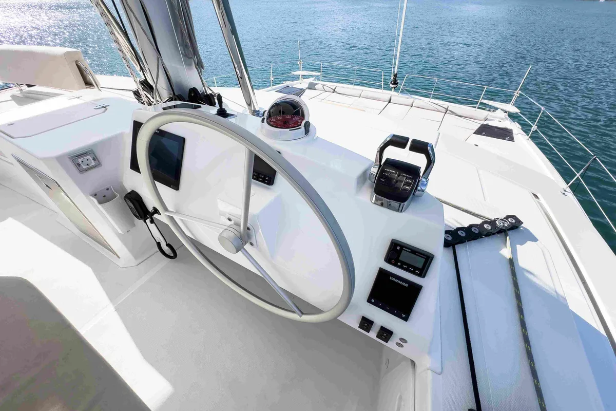 La Brise 2, a Bali 5.4 catamaran at Fethiye, Turkey