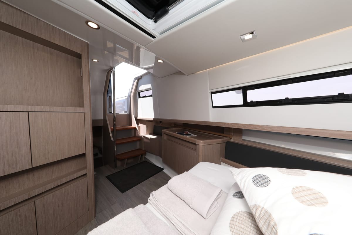 Cabin on No Name, a Fjord 44 Open yacht at Grad Kaštela, Croatia