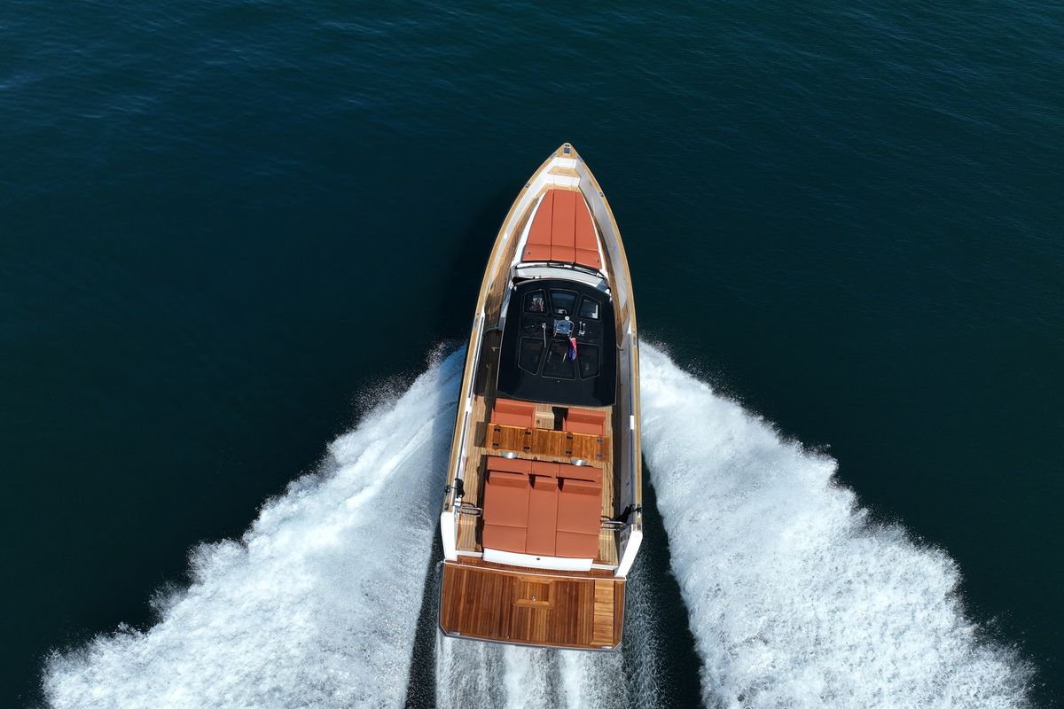 Exterior view of No Name, a Fjord 44 Open yacht at Grad Kaštela, Croatia