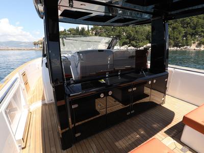 Deck of No Name, a Fjord 44 Open yacht at Grad Kaštela, Croatia