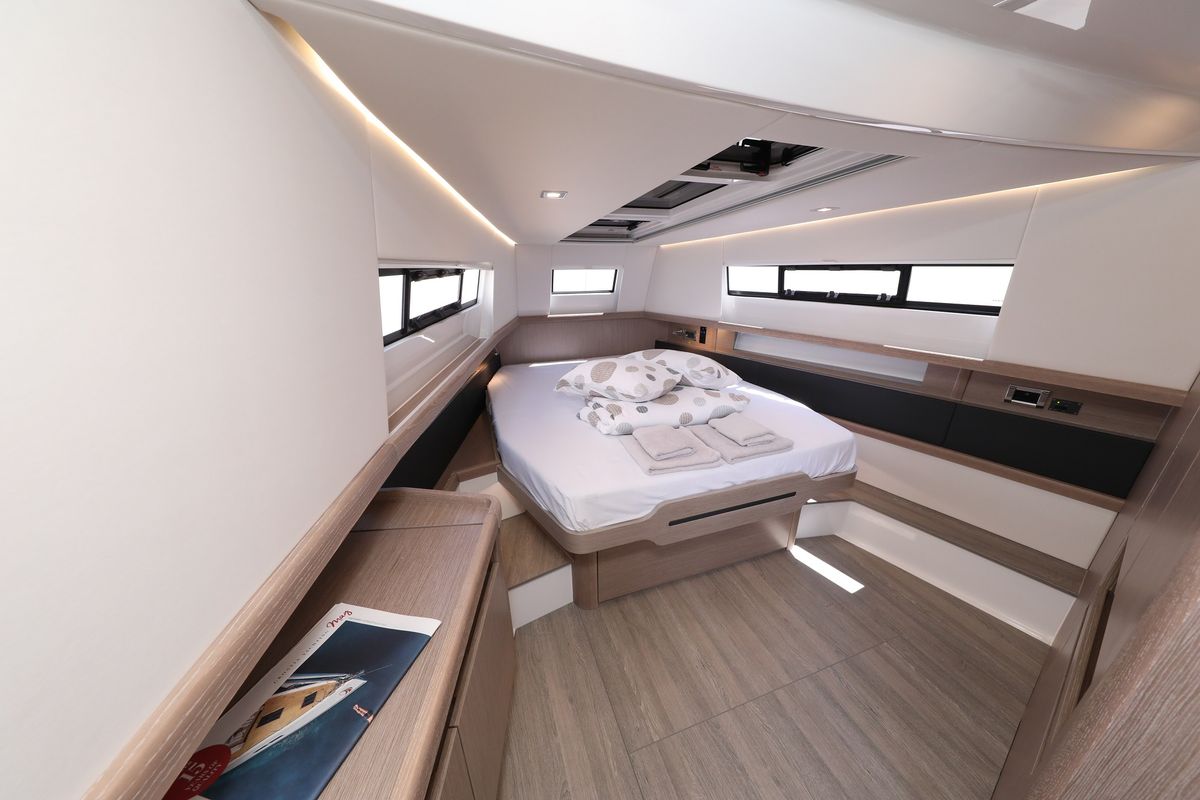 Cabin on No Name, a Fjord 44 Open yacht at Grad Kaštela, Croatia