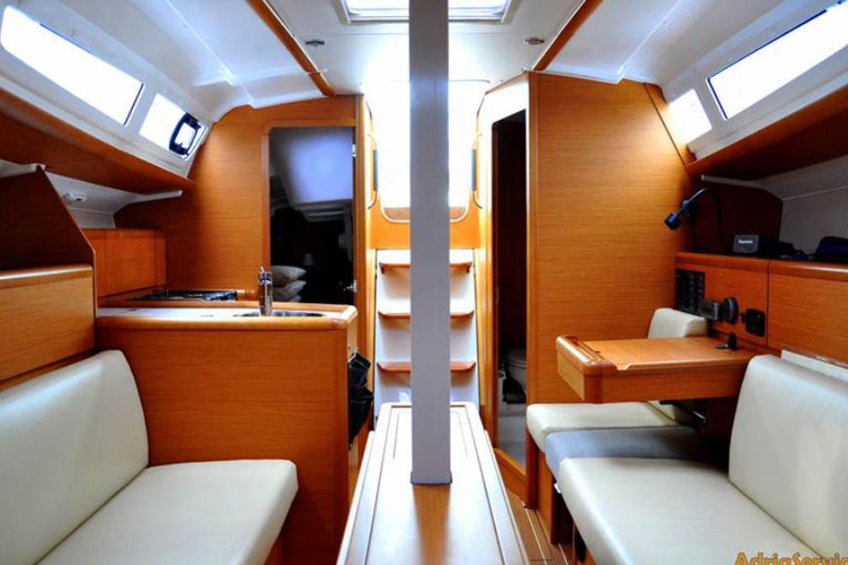 Salon of Energy, a Jeanneau Sun Odyssey 33i sailboat at Izola / Isola, Slovenia