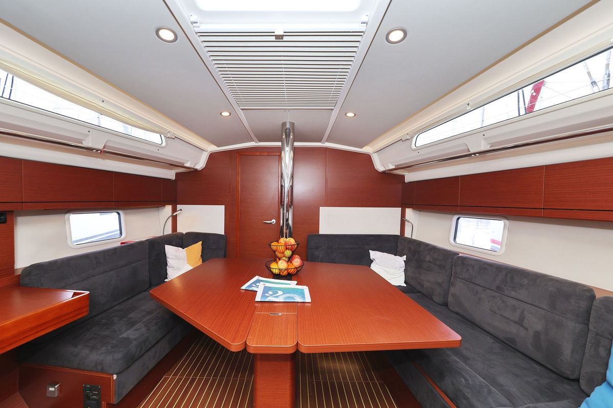 Salon of Leia, a Hanse Yachts Hanse 418 sailboat at Grad Biograd na Moru, Croatia