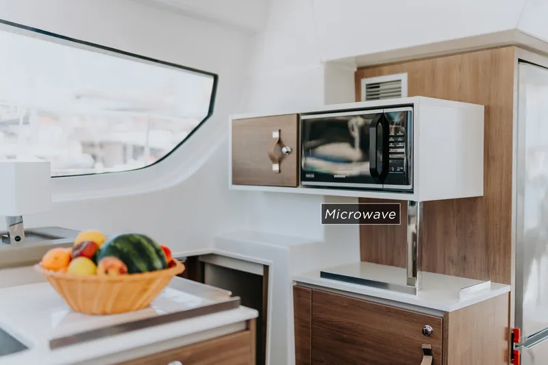 Galley of Nor, a Bali Catspace catamaran at Grad Šibenik, Croatia