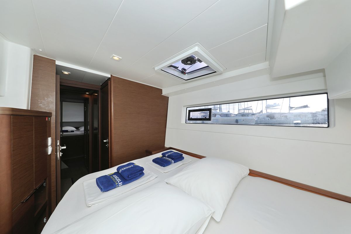Cabin on La Luna, a Lagoon 40 catamaran at Općina Sukošan, Croatia