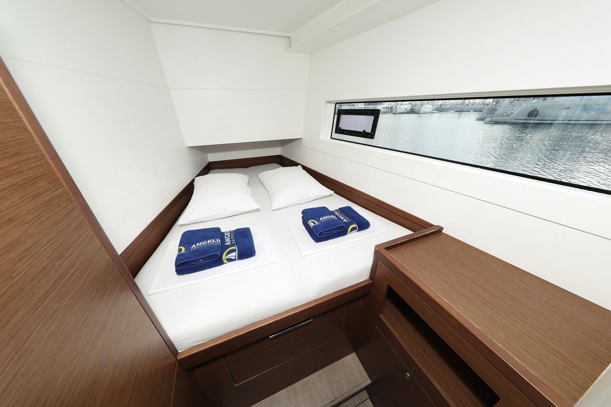 Cabin on La Luna, a Lagoon 40 catamaran at Općina Sukošan, Croatia