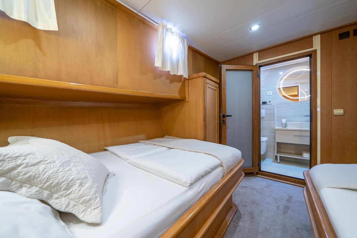 Cabin on Morning Star, a Custom Made M/S Morning Star yacht at Split, Croatia