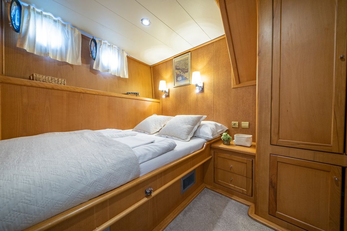 Cabin on Morning Star, a Custom Made M/S Morning Star yacht at Split, Croatia