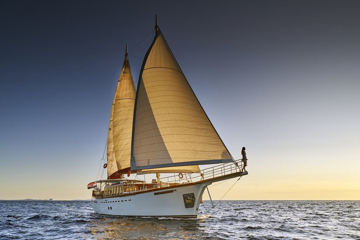 Exterior view of Morning Star, a Custom Made M/S Morning Star yacht at Split, Croatia