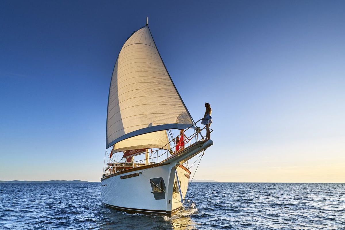 Exterior view of Morning Star, a Custom Made M/S Morning Star yacht at Split, Croatia