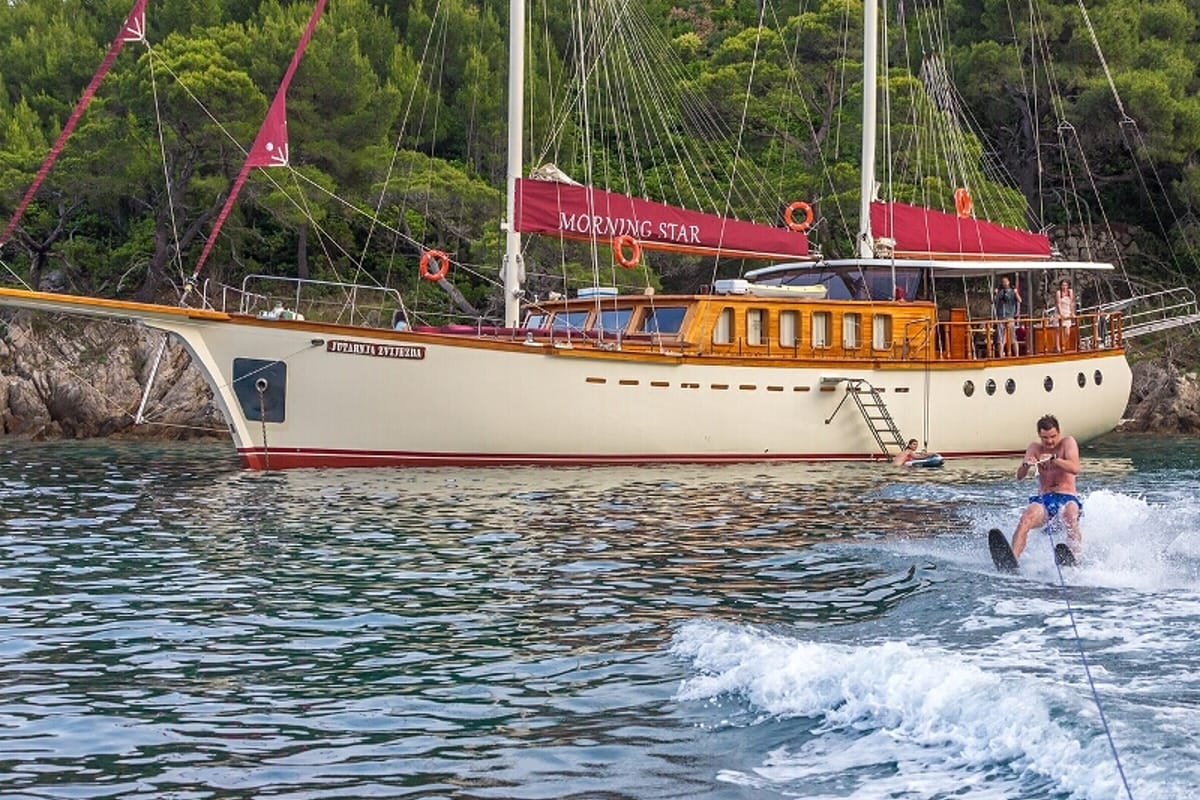 Exterior view of Morning Star, a Custom Made M/S Morning Star yacht at Split, Croatia